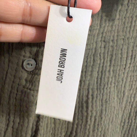 Joah Brown Oversized Button Down Tunic Size S - Picture 5 of 7